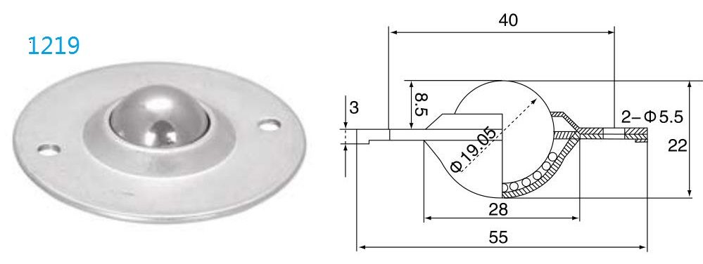 होल फिक्सिंग बॉल ट्रांसफर यूनिट