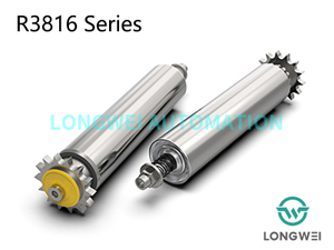 एकल-पंक्ति स्टील स्प्रोकेट चेन चालित समायोज्य संचय कन्वेयर रोलर