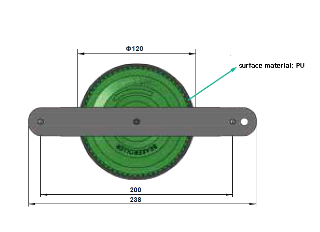 बाह्य ब्रेक रोलर