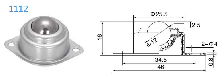 निकला हुआ फिक्सिंग बॉल ट्रांसफर यूनिट