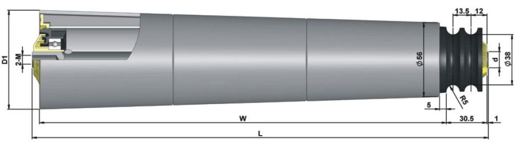 टीपी660 ओ-बेल्ट व्हील टेपर्ड स्लीव रोलर