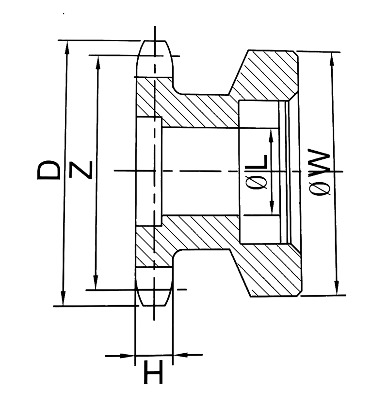 स्टील स्प्रोकेट संचित