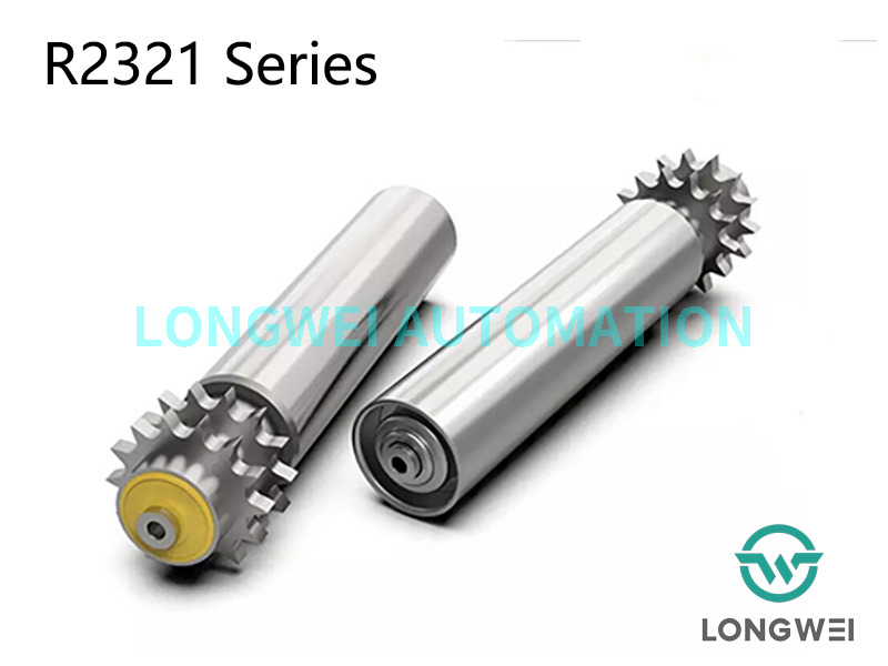 हेवी लोड डबल-पंक्ति स्टील स्प्रोकेट पैलेट कन्वेयर रोलर