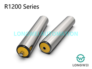 प्लास्टिक बियरिंग हाउस के साथ यूनिवर्सल ग्रेविटी स्टील कन्वेयर रोलर