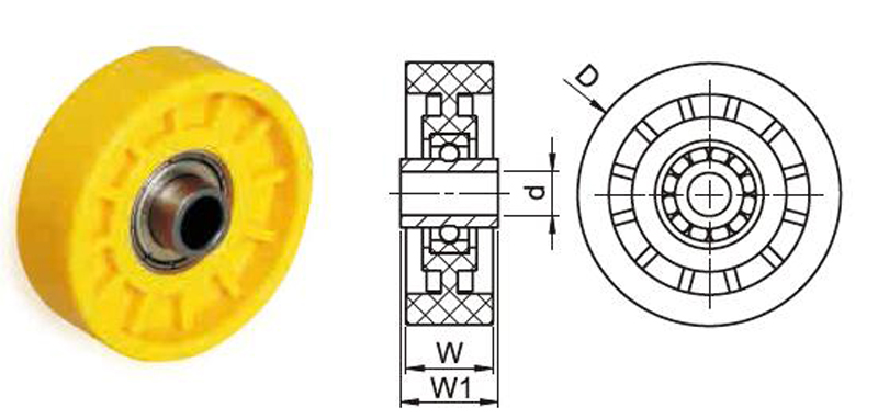 प्लास्टिक स्केट व्हील