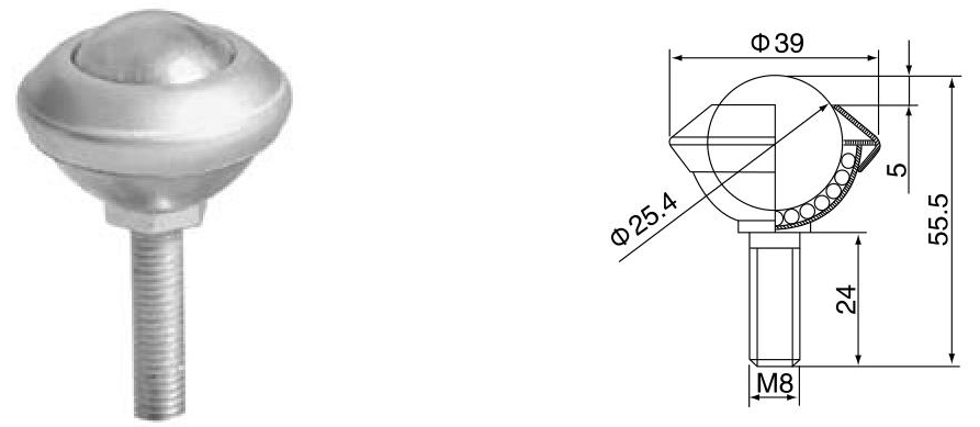 बोल्ट माउंट बॉल ट्रांसफर यूनिट
