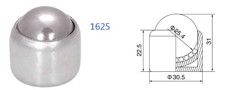 स्प्रिंग लोड बॉल ट्रांसफर यूनिट