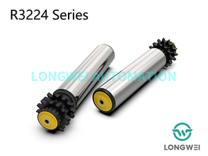 डबल-पंक्ति पॉलिमर स्प्रोकेट संचय कन्वेयर रोलर