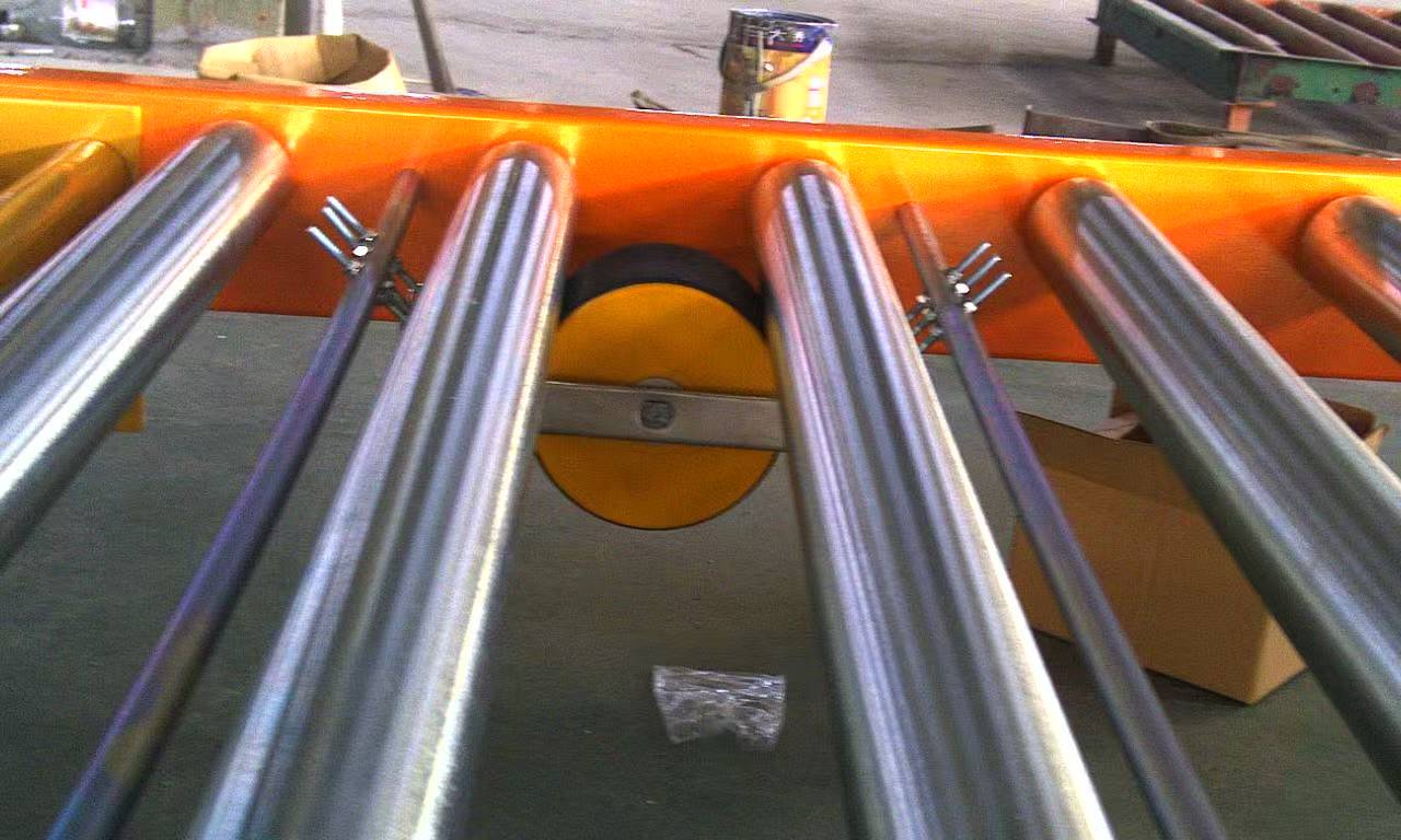 पैलेट फ्लो रैकिंग सिस्टम ब्रेक रोलर