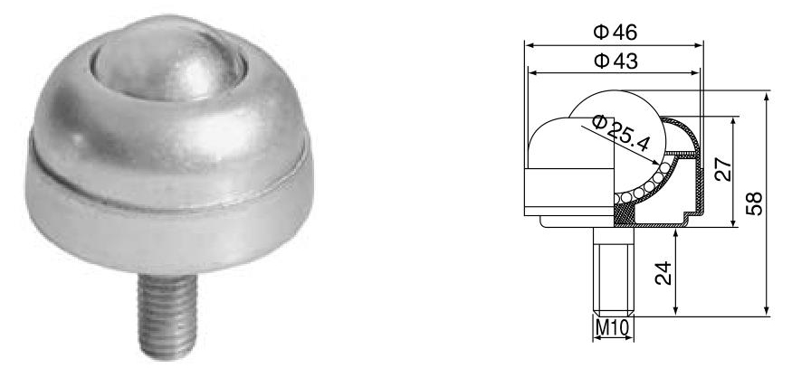 बोल्ट माउंट बॉल ट्रांसफर यूनिट