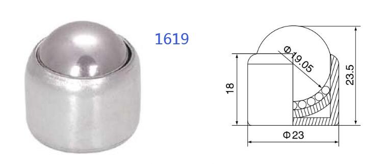 स्प्रिंग लोड बॉल ट्रांसफर यूनिट