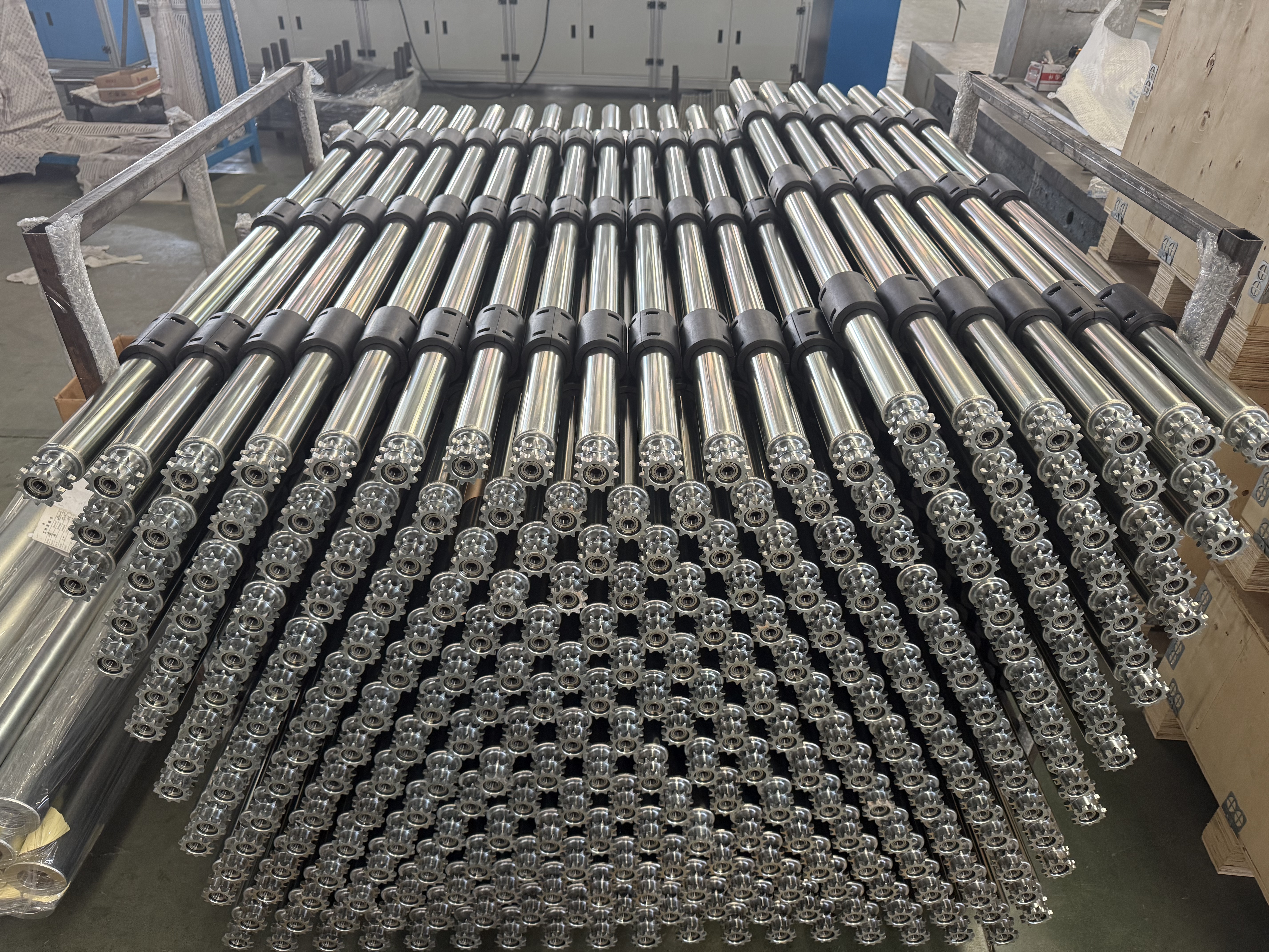 सीधी आस्तीन के साथ स्प्रोकेट रोलर