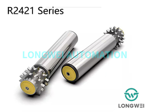 मीडियम लोड डबल-पंक्ति स्टील स्प्रोकेट कन्वेयर डाइवेन रोलर