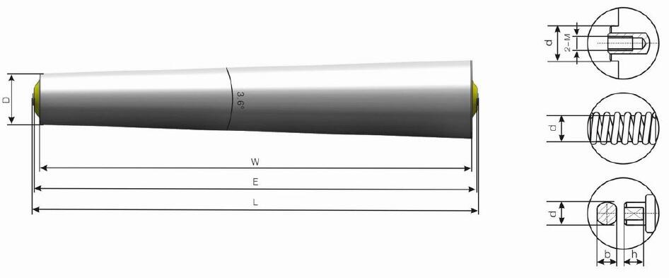 TP500 ग्रेविटी टेपर्ड रोलर
