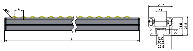 कार्टन फ्लो व्हील ट्रैक