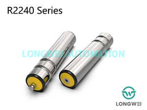 डबल नालीदार गोल बेल्ट चालित स्टील कन्वेयर रोलर