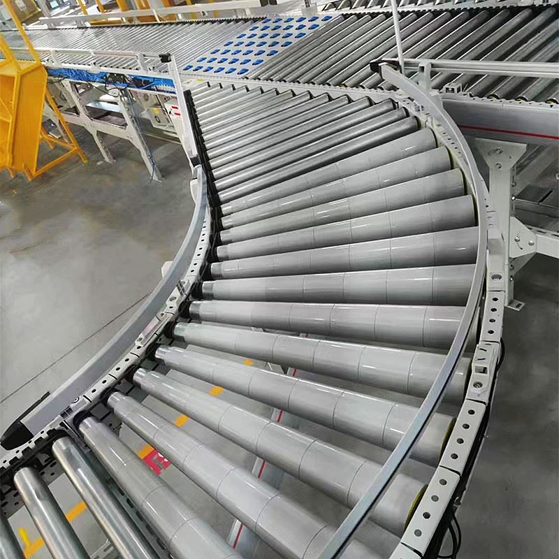 घुमावदार रोलर कन्वेयर के लिए पतला रोलर