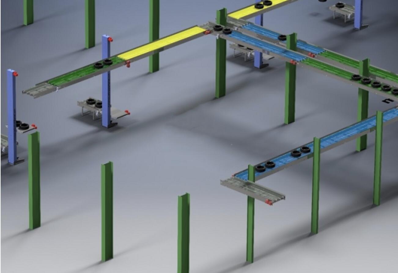 ऑटोमोबाइल टायर उत्पादन कन्वेयर लाइन